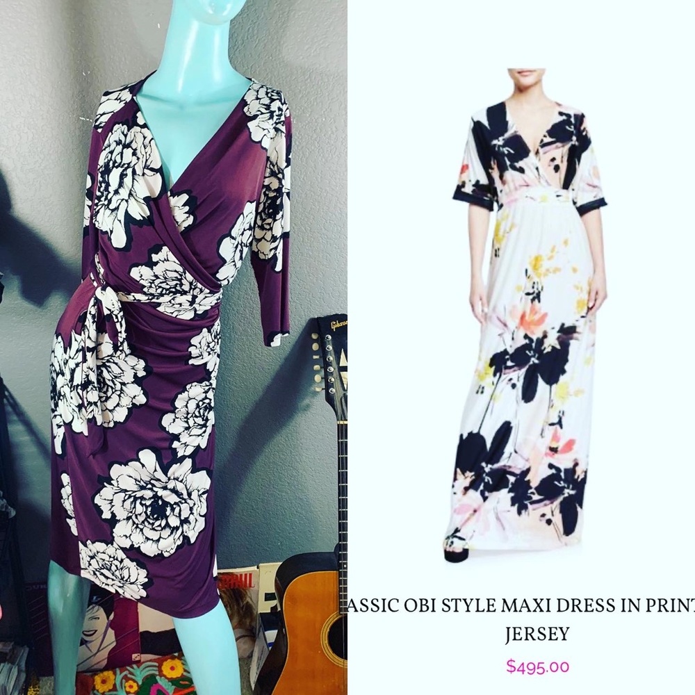 Retail $495! NWOT Melissa Masse Made floral Dress